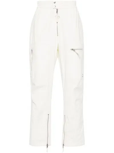 Marant Niels Cotton Cargo Trousers In Neutrals