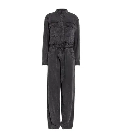 Marant Etoile Denim-effect Paige Jumpsuit In Black