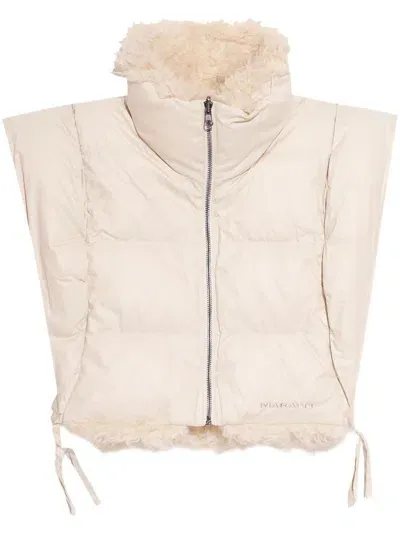 Marant Etoile Reversible Faux-shearling Vest In Neutrals