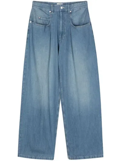 Marant Janael Wide-leg Jeans In Blue