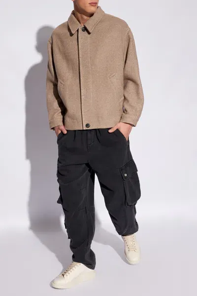 Marant Telore Twill Cargo Trousers In Black