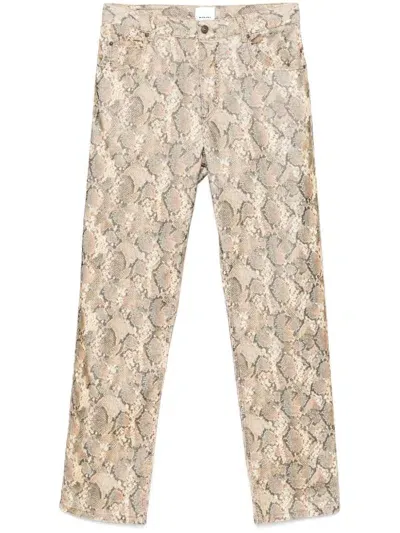 Marant Vaughan Trousers In Neutrals