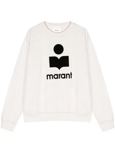 Marant Logo-print Drop-shoulder Sweatshirt In 23ec