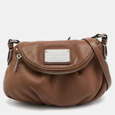 Pre-owned Marc By Marc Jacobs Brown Leather Classic Q Natasha Crossbody Bag