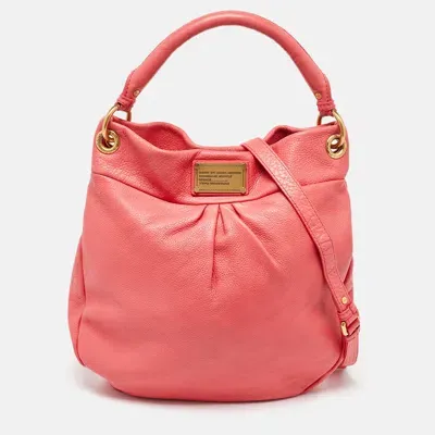 Pre-owned Marc By Marc Jacobs Coral Orange Leather Classic Q Hillier Hobo