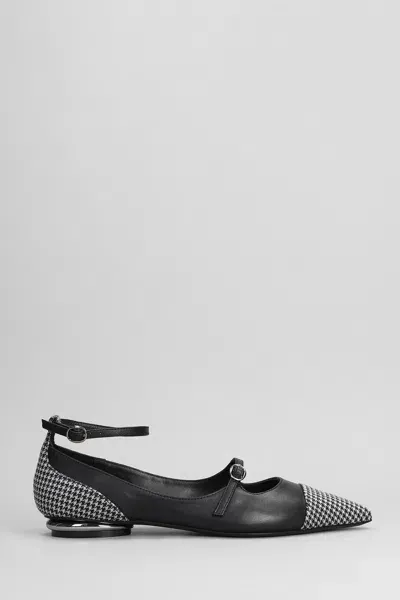 Marc Ellis Ballet Flats In Black Leather