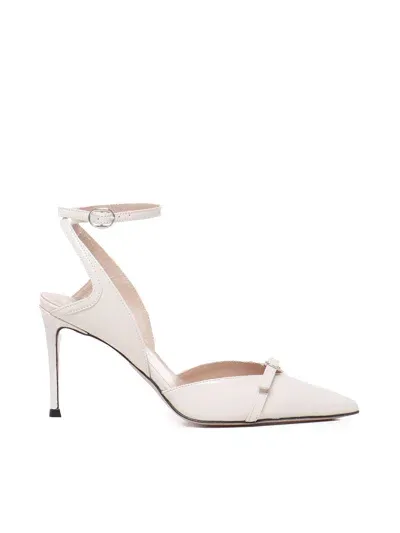 Marc Ellis Pumps With Uncovered Heel In White