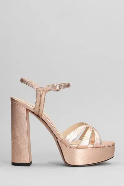 Marc Ellis Sandals In Copper Leather In Brown