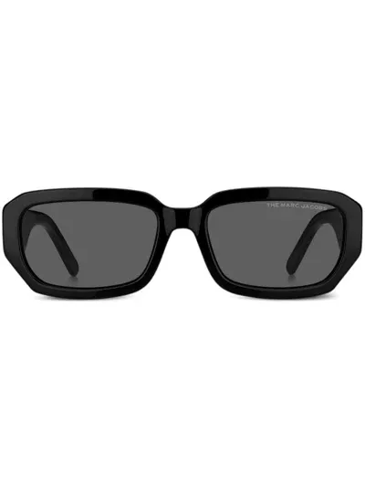 Marc Jacobs 614s Rectangle-frame Sunglasses In Black