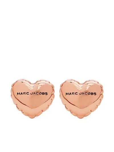 Marc Jacobs Balloon Heart Earrings In Pink