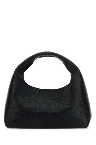 Marc Jacobs Black Leather Mini The Sack Bag Handbag