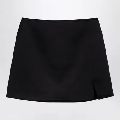 Marc Jacobs Black Satin Mini Skirt