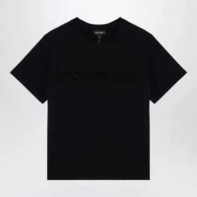 Marc Jacobs Black T-shirt With Logo Embroidery