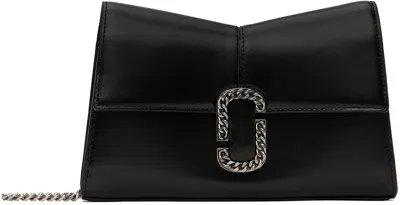 Marc Jacobs ブラック The St. Marc Chain Wallet バッグ In 018 Black/silver