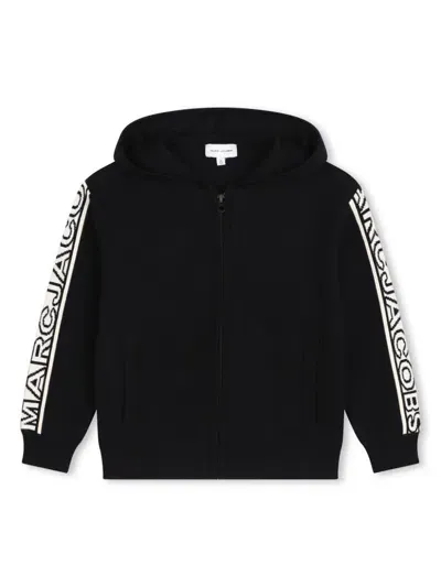 Marc Jacobs Kids' Branded Hoodie In Black