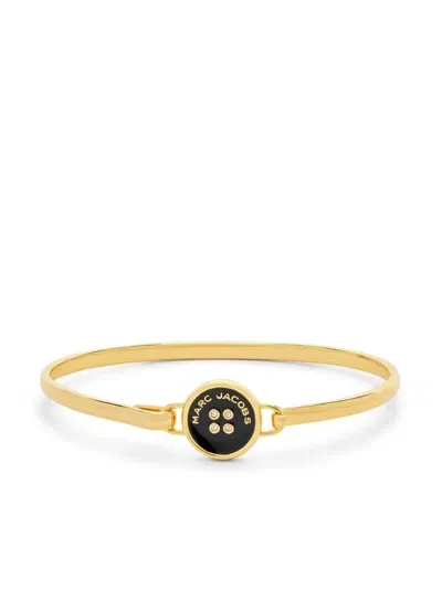 Marc Jacobs Button Hinge Bracelet In Black