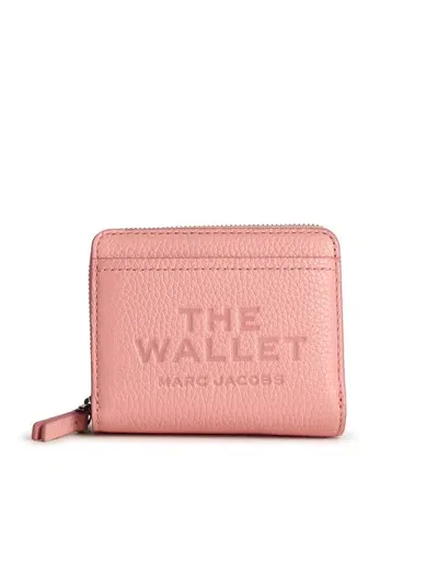 Marc Jacobs Compact Mini Wallet In Pink Leather