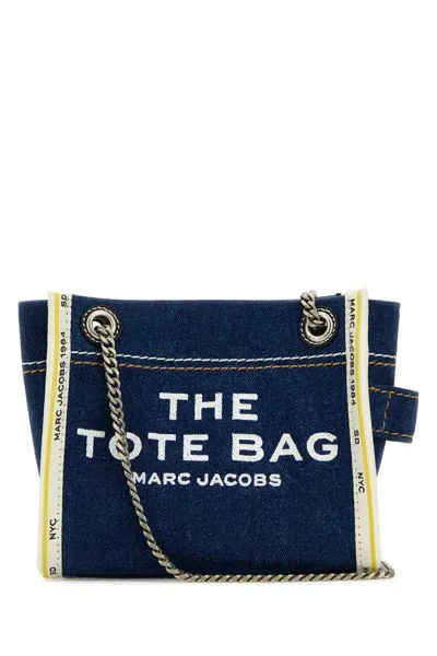 Marc Jacobs Denim The Denim Chain Shoulder Bag In Blue