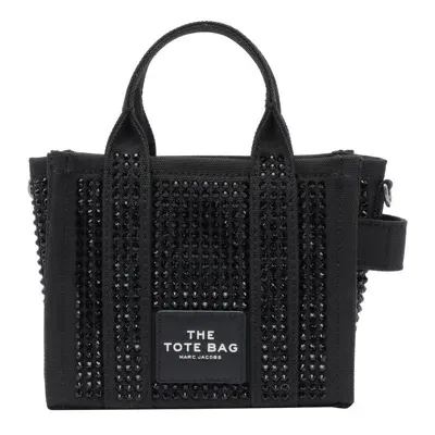 Marc Jacobs Embellished Mini Tote Bag In Black