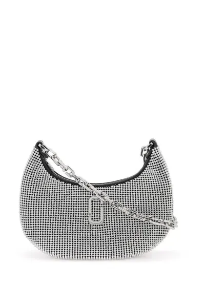 Marc Jacobs Embellished Small Curve Bag In Silver