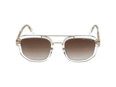 Marc Jacobs Eyewear Pilot Frame Sunglasses In Transparent