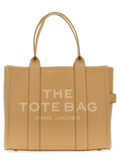 Marc Jacobs The Tote Large Bag In Beige