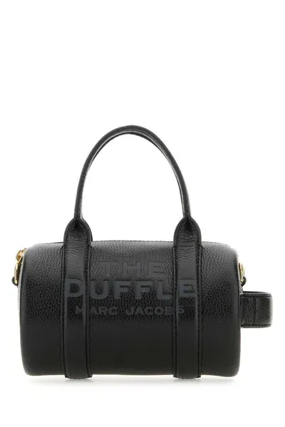 Marc Jacobs The Mini Leather Duffle Bag In Black