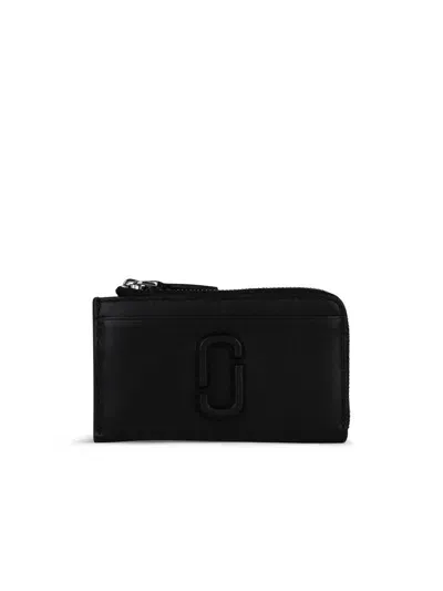 Marc Jacobs Leather Card Holder In Black