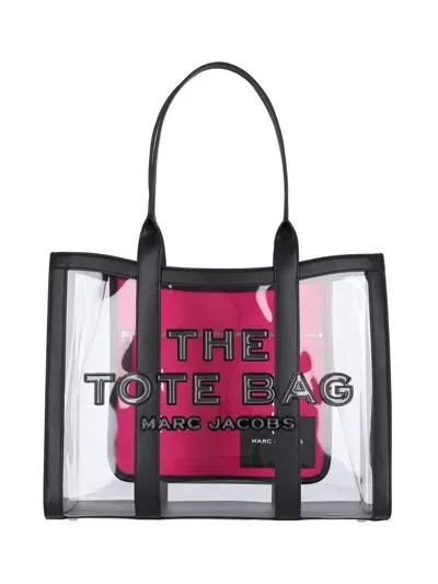 Marc Jacobs Logo Patch Tote Bag In Black/black