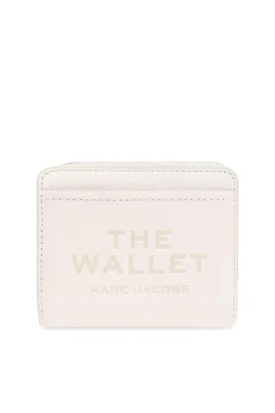 Marc Jacobs Logo Printed Zipped Mini Compact Wallet In Cotton