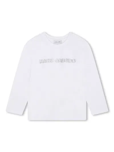 Marc Jacobs Kids' Logo T-shirt In White