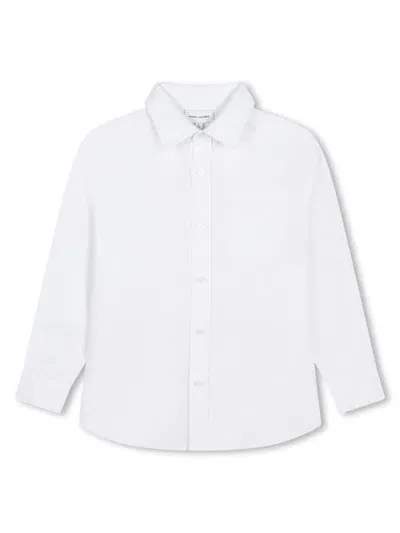 Marc Jacobs Kids' Long-sleeve Cotton Shirt In White