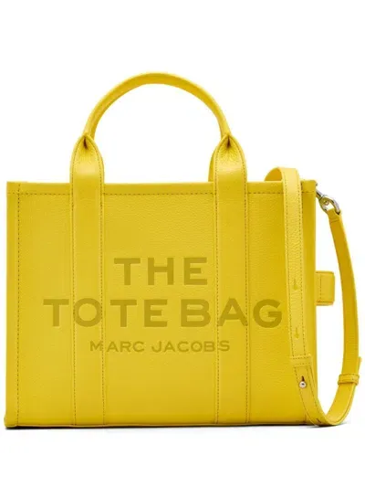 Marc Jacobs Medium Tote Leather Bag In 黄色