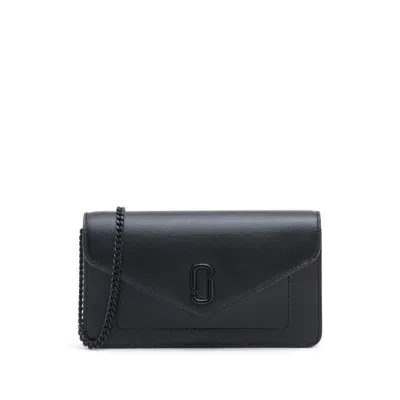 Marc Jacobs Mini Crossbody Chain Wallet Bag In Black