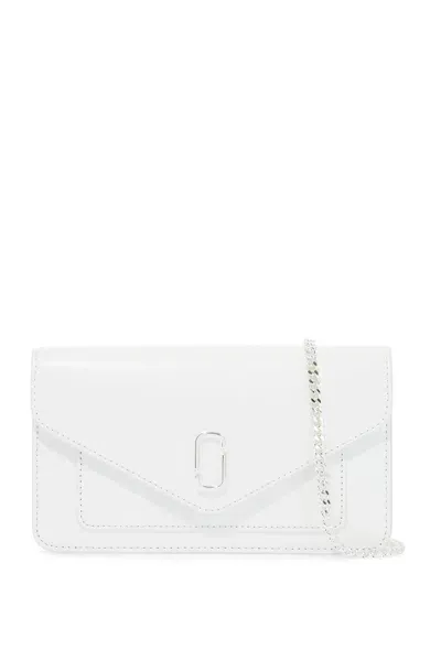 Marc Jacobs Mini Crossbody Chain Wallet Bag In White