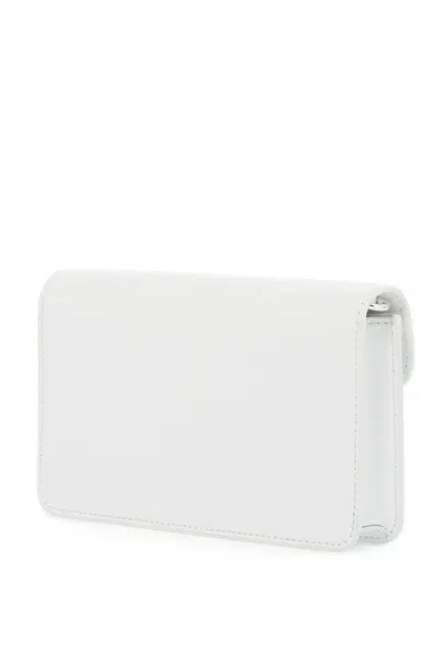 Marc Jacobs Mini Crossbody Chain Wallet Bag In White