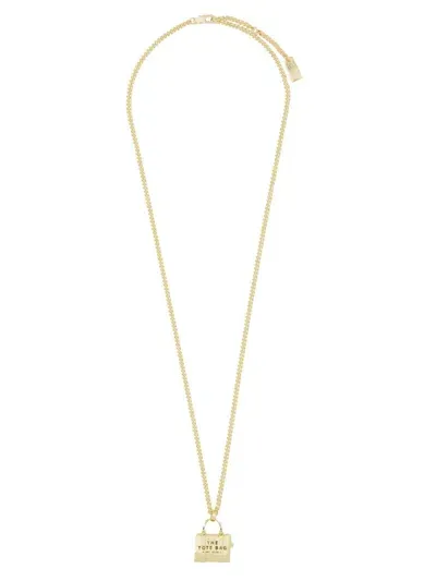 Marc Jacobs The Tote Bag Necklace In Gold