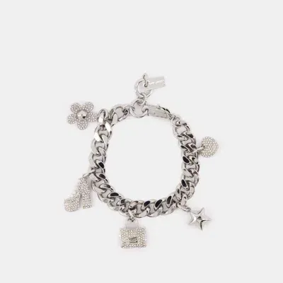 Marc Jacobs Mini Icon Pave Bracelet -  - Metal - Silver