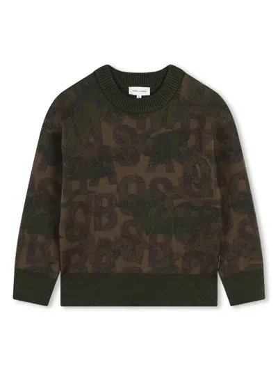 Marc Jacobs Kids' Monogram Pullover In Brown