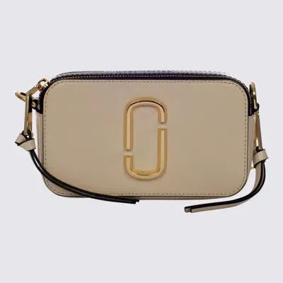 Marc Jacobs New Cloud White Leather The Snapshot Crossbody Bag In New Cloud White Multi