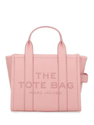 Marc Jacobs Pink Leather The Mini Tote Bag In Ribbon Pink