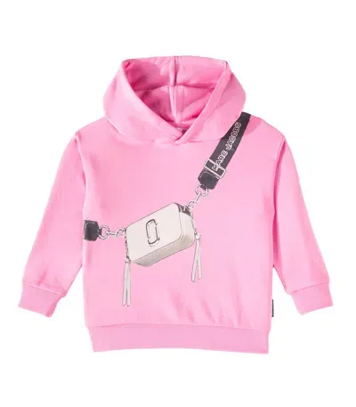 Marc Jacobs Kids' Bag-print Hoodie In Pink