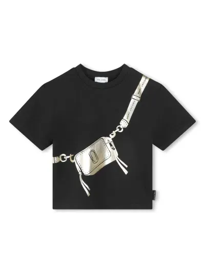 Marc Jacobs Kids' Short-sleeve T-shirt In Black