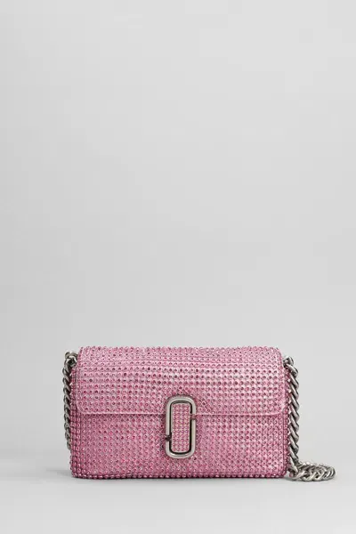 Marc Jacobs Rectangular Shoulder Bag Synthetic Diamonds In Nude & Neutrals