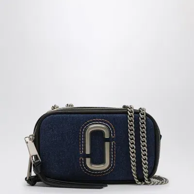 Marc Jacobs Snapshot Denim Shoulder Bag In Gray