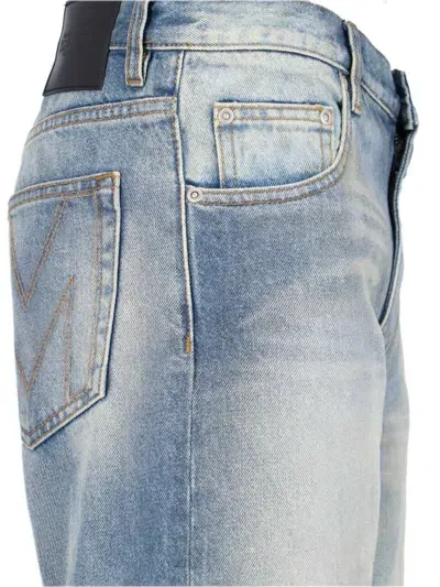 Marc Jacobs Straight Jeans In Medium Wash Indigo