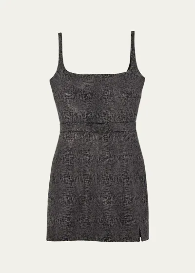 Marc Jacobs Studded Sleeveless Mini Dress In Black