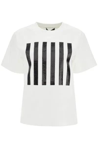 Marc Jacobs T-shirt The Stripe Box Tee In Black