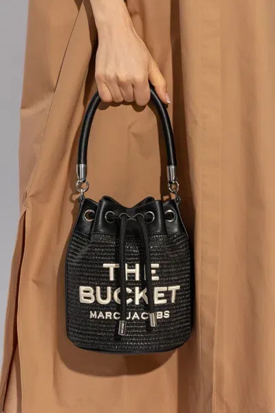 Marc Jacobs The Woven Bucket Bag In Black