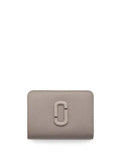 Marc Jacobs The Covered J Marc Mini Compact Wallet In Grey